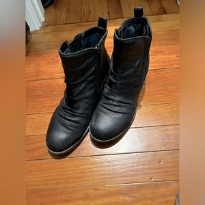 Black Slouched Booties- size 8.5